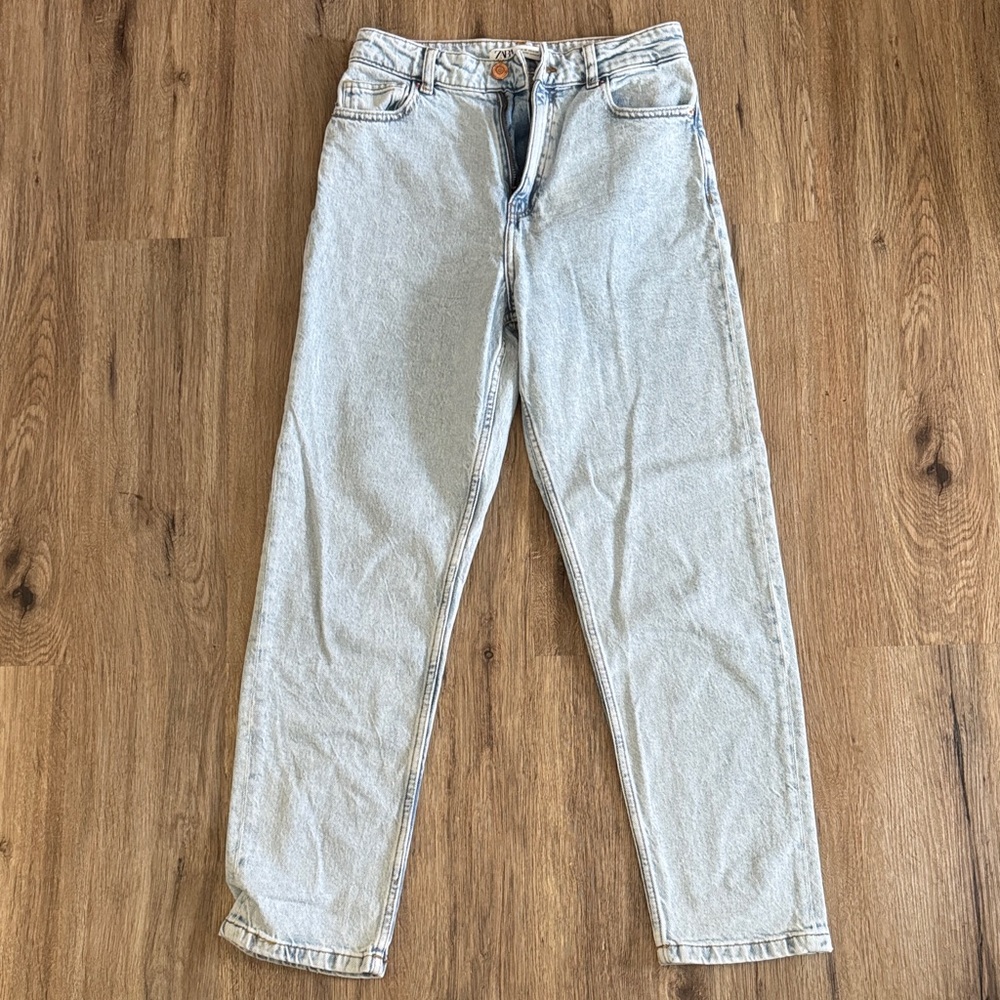 Zara Sky Blue Casual Jeans